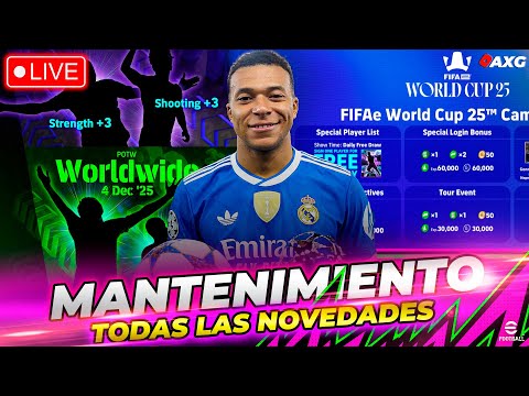 🚨 FIN MANTENIMIENTO eFootball v5.2.0 ✅ NUEVA FASE 🔴 LIVE eFootball 🔴 AXG