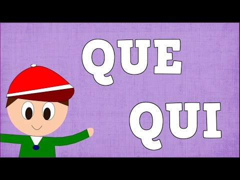 Sílabas QUE QUI - Syllable with Q - Aprender a Leer y Escribir -  Vídeos para niños