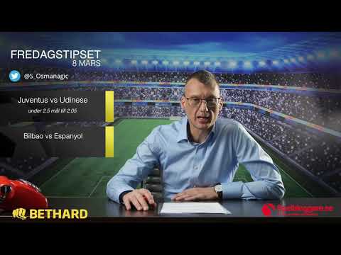 Speltips: Juventus - Udinese & Athletic Bilbao - Espanyol 8/3