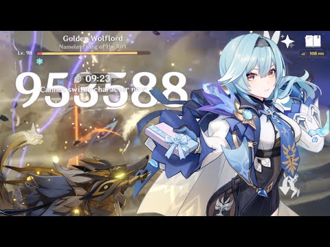 C6 Eula got a gift for Golden Wolflord in Spiral Abyss 12-3-2 (2.5)｜Genshin Impact