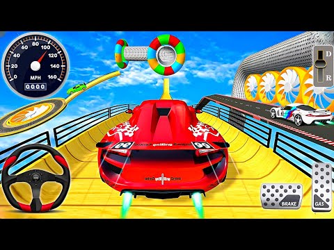 Crazy Ramp Car Stunts Racing 2024 - Impossible GT Car Mega Tracks Simulator 3D: Android Gameplay #2