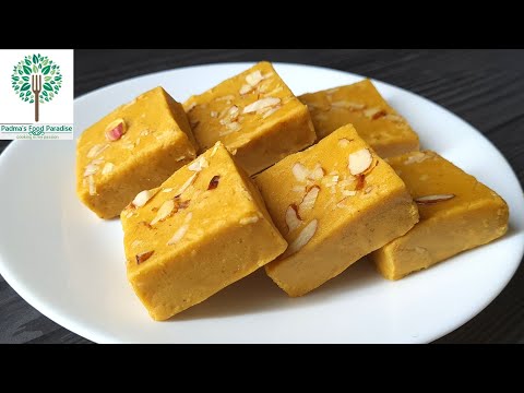 Besan barfi recipe without ghee | Besan barfi recipe without sugar syrup
