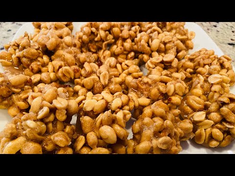 How to make peanut drops/peanut cake Jamaican recipe step by step