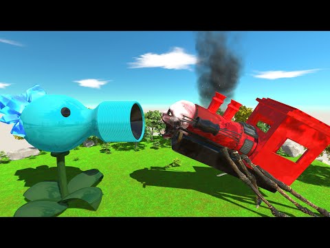 Which Team Will Win? Snow Pea vs Choo Choo Charles - Animal Revolt Battle Simulator