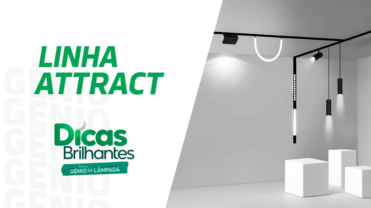 LUMINARIA LED PARA TRILHO MAGNETICO ATTRACT DIFUSO 24W 3000K