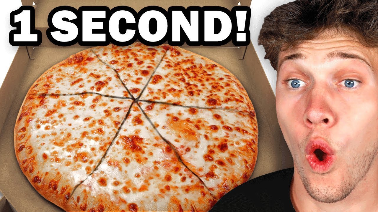 World's Fastest Pizza Ever Eaten