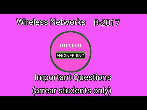 How to pass Wireless Networks (EC 8004)R-2017