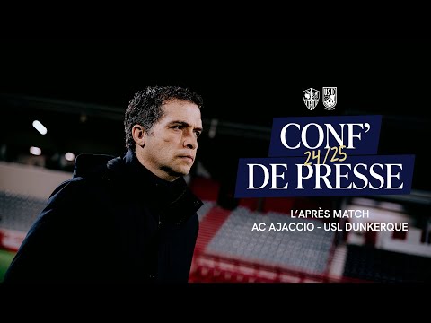🎥 Après-match AC Ajaccio - USL Dunkerque (J25 - Ligue 2 BKT)