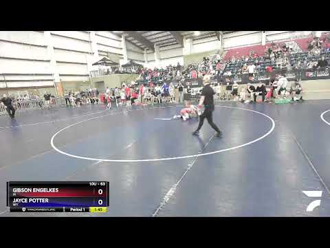 63 Lbs Champ. Round 1 - Gibson Engelkes, IA Vs Jayce Potter, WY 7ffe