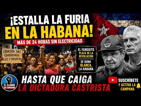 🚨 ¡ESTALLA LA FURIA EN LA HABANA! Mujeres desafían al régimen tras más de 24 horas sin electricidad