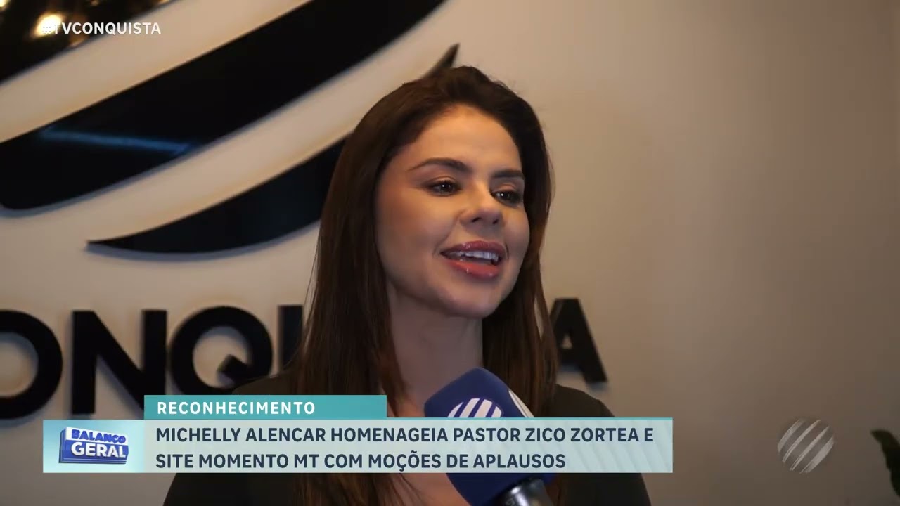 Vereadora Michelly Alencar homenageia pastor, Momento MT e confirma pré-candidatura