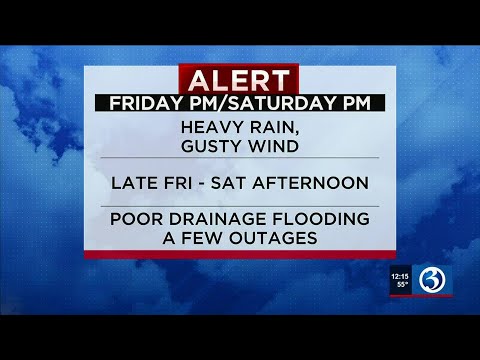 FORECAST: An Early Warning Weather Alert for possible heavy rain Friday/Saturday