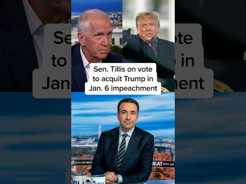 Sen. Tillis on vote to acquit Trump in Jan. 6 impeachment