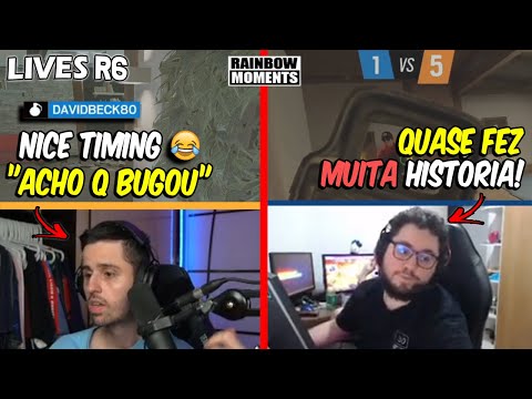 RAZAH E O TIMING DO HE 🤣🤣 PALUH QUASE FAZENDO HISTÓRIA E MAIS - MELHORES MOMENTOS LIVES R6