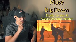 Muse - Dig Down (Studio &amp; Acoustic/Gospel Version Double-Header) (Reaction)