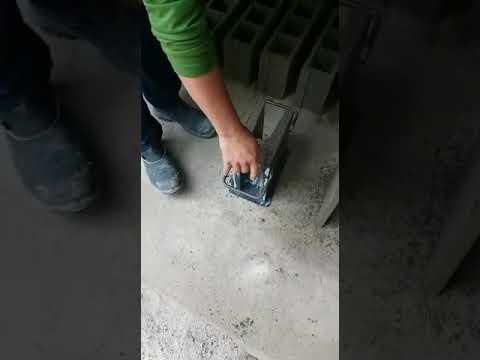 Testando canaleta unibloco