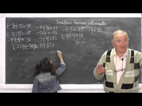 1/2 Lectia 459 - Inmultiri de numere - Inmultirea a doua paranteze - Semnele la algebra - Clasa 4