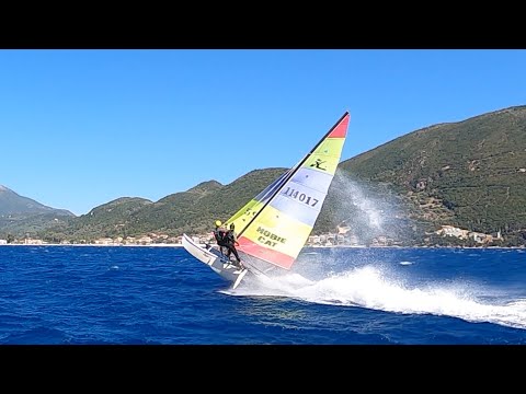 What does 25 knots look like on a Hobie 16?  #shorts