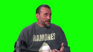 CM Punk "I didn't punch anybody, I just choked somebody a little bit" green screen
