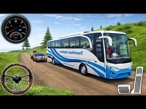 Realistic Offroad Bus Driving Game 2026 | Coach Bus Simulator | Android Gameplay