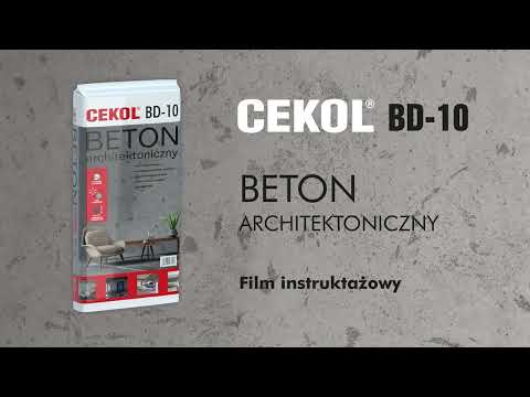 CEKOL BD-10 Beton architektoniczny- instrukcja wykonania.