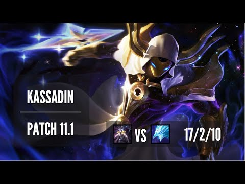 Kassadin Mid vs Anivia - Season 11 Patch 11.1