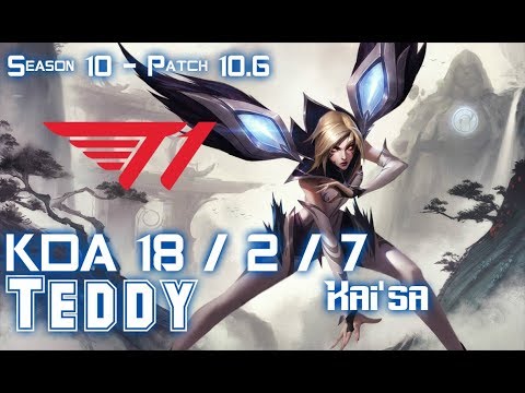 T1 Teddy KAI'SA vs APHELIOS ADC - Patch 10.6 KR Ranked