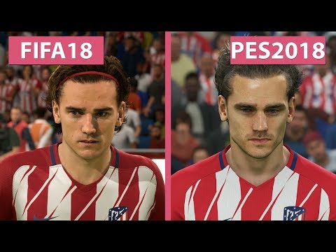 FIFA 18 vs. PES 2018 – Graphics Comparison 4K