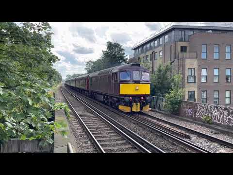 Isleworth station GB 66, a 33 and Mayflower