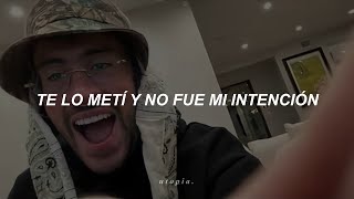 te lo meti y no fue mi intencion (Letra/Lyrics) solo bad bunny