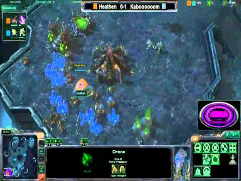 WQT Round 8 Semis B - Game 2 - Heathen v Kaboooooooom -Starcraft 2