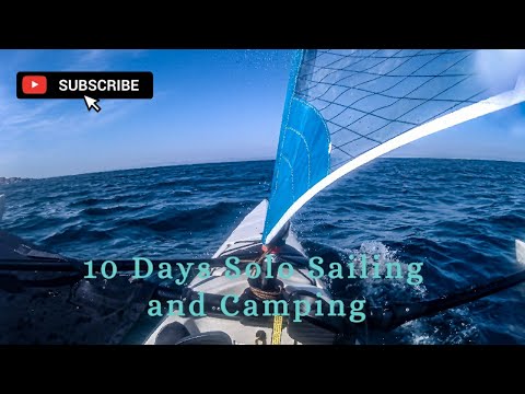 10 Days Solo Sailing and Camping Between two countries with Hobie AI