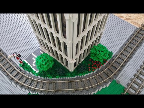 Bau einer Lego Stadt Teil 119. - Zugstrecke & Bepflanzung