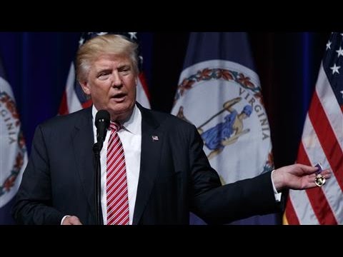 Trump Receives Purple Heart Medal From Supporter