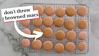 4 tips to prevent macarons from browning + 2 ways to salvage browned macarons