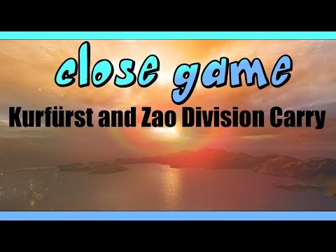 Kurfurst and Zao Division Carry | 253k | Really close game || World of Warships