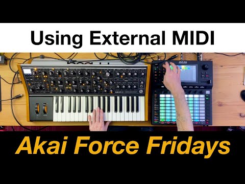 Akai Force Fridays - External MIDI (featuring the Moog Sub37)