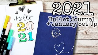 2021 Bullet Journal Setup + January Plan With Me | Simple spread ideas for beginners!