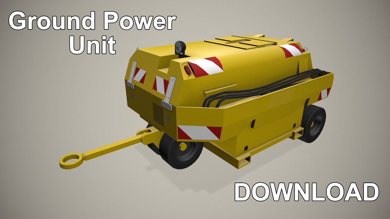 Jednostka zasilania naziemnego --366-- Model 3D