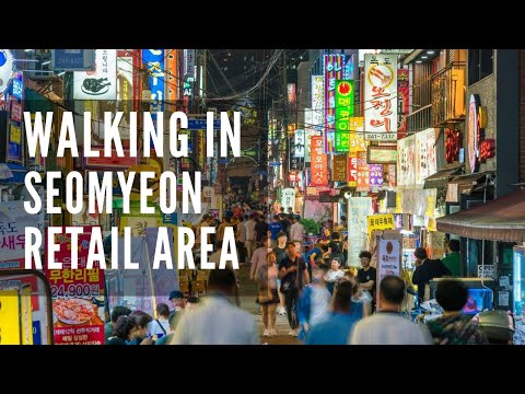 Seomyeon Retail & Entertainment Area, Busan, Coreia (서면 쇼핑 지구) Passeio a pé