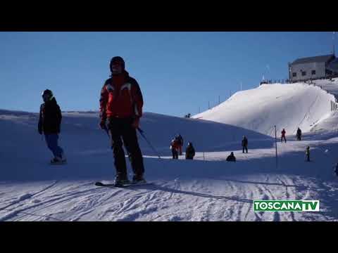 2020-02-29 TOSCANA - TORNA NEVE IN MONTAGNA, IMPIANTI SCI APERTI