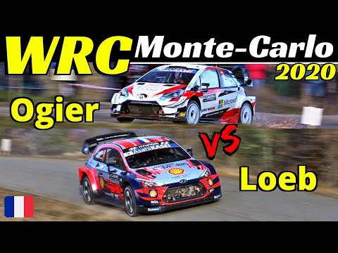 WRC Rallye Monte-Carlo 2020 - Sébastien Ogier vs Sébastien Loeb 15x World Champion Comparison, EPIC!