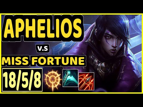 UPSET (APHELIOS) vs MISS FORTUNE - 18/5/8 KDA BOTTOM ADC CHALLENGER GAMEPLAY - EUW