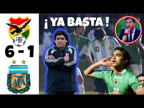 Bolivia vs Argentina ( 6 - 1 ) // Relato Argentino , sufrimiento de Sebastián el Pollo Vignolo