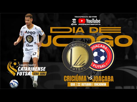 🔴 AO VIVO | ANJO TINTAS/CRICIÚMA FUTSAL vs JOAÇABA FUTSAL - CATARINENSE SÉRIE OURO 2025