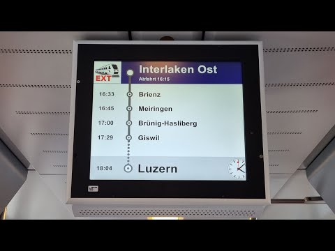 Zentralbahn Begrüssung EXT Interlaken - Luzern