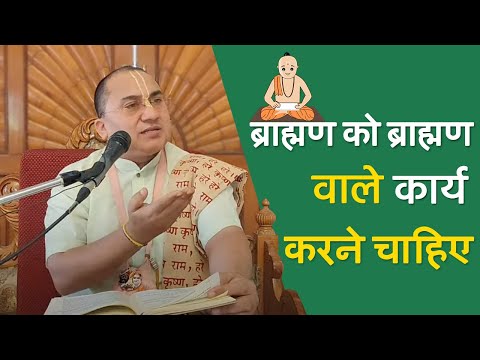 ब्राह्मण को ब्राह्मण वाले कार्य करने चाहिए  || HG Deena Nayak Prabhu