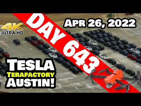 MORE MODEL Ys SHIP OUT OF GIGA TEXAS! - Tesla Gigafactory Austin 4K  Day 643 - 4/26/22 - Tesla Texas