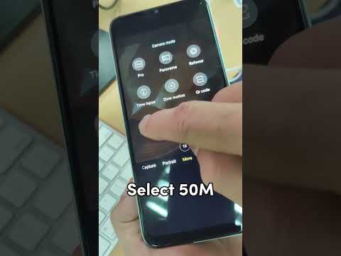 Setup the camera to take 50MP photo with your ZTE Blade V50