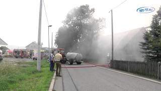 preview picture of video 'Scheunenbrand in Mülsen St. Niclas (Sachsen) 08.08.2010'